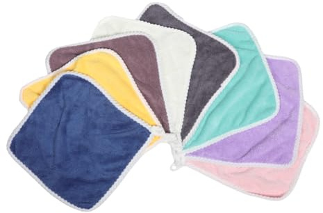 ERINGOGO 8stücke Babywaschlappen Mit Aufhängeöse Aus Korallenvlies Für Neugeborene Weiche Als Hand Und Gesichtsreinigungstücher Für Babyparty