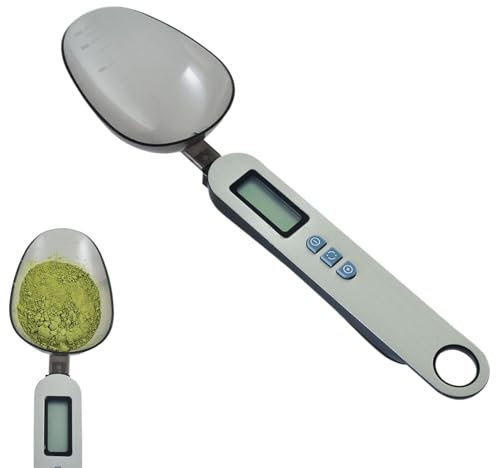 Bilancia Da Cucina Con Bilancia Dosatrice Elettronica | Bilancia Per Alimenti Domestici, Bilancia Digitale Con Misurino Con Cucchiaio Rimovibile Per Famiglia E Amici