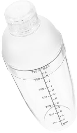 Alipis Coctelera Transparente Para Cócteles Vino Leche Té y Otras Bebidas Recipiente Transparente Para Pc Vaso Para Agitar Mano Cocina o Bar