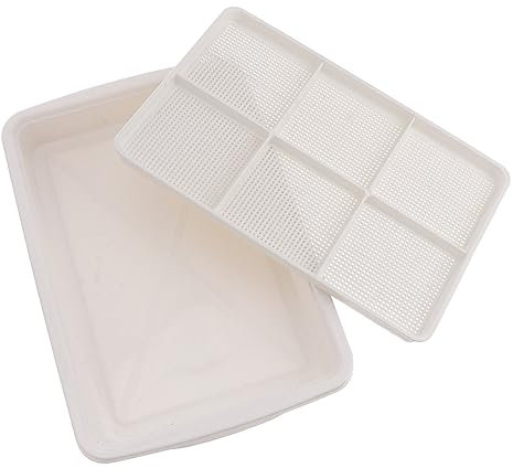 Kisangel Vassoio per Semina Idroponico con Vassoio Trasparente per Germinazione Semi e Coltivazione Piantine Casa e Balcone Design Resistente