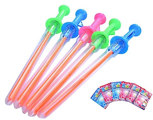 Warmhm Seifenblasenstäbe Lange Kunststoffstäbe für Sommerpartys Spielplatz und Familienfeiern Abwechslungsreiche Farben Zufällig Zufällige Farbe