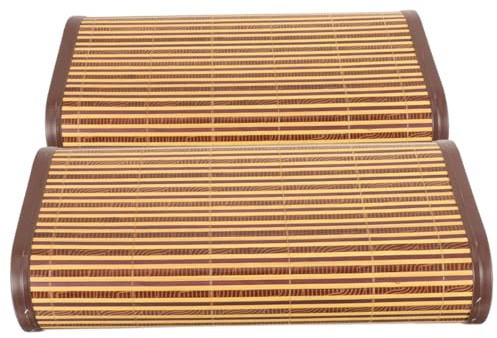 TOPBATHY 2piezas Almohada De Bambú Ergonómica Soporte Cervical Transpirante para Verano para Sauna y Sueño Cómodo