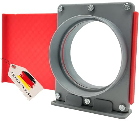 Absperrschieber DN110 für HT-Rohre – robustes Blastgate