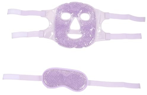 LIFKICH Maschera Ghiaccio Occhi Refrigerante Maschera Occhi Gel Impacco Freddo Viso Morbida Design Sfera Adatta Curva Viso Sicura Pvc Utilizzo Quotidiano Alleviare Colore Casuale