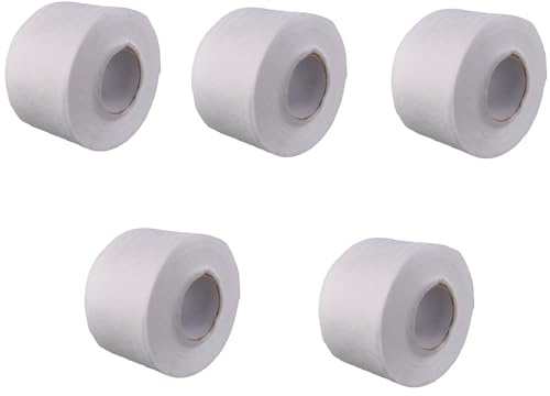 Feisate Halskrause Friseur Vliesstoff, Friseur Hals Papier, 5 Rollen Weiß | Friseur Kreppband Hals Papier, aus Vliesstoff