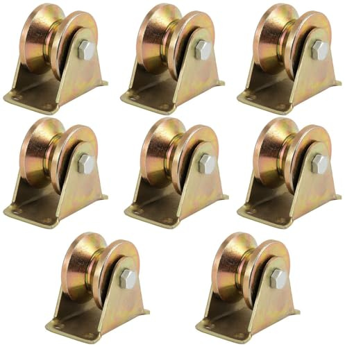 2 V Groove Wheels 660 lb Heavy Duty Rollers for Sliding Doors Inverted V Track Pulleys Industrial Machine Rails Sliding Door Hardware.