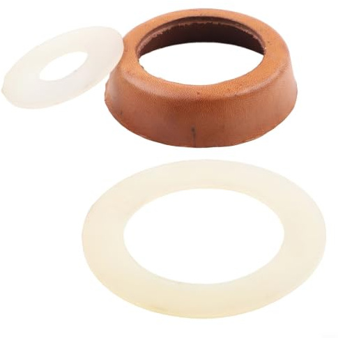 Ersatz Ledermanschette Typ 75 Wasserpumpe Kolbenmanschette und Gummiring Set Brunnenpumpe Dichtung robust 53mm Durchmesser(1SETS)