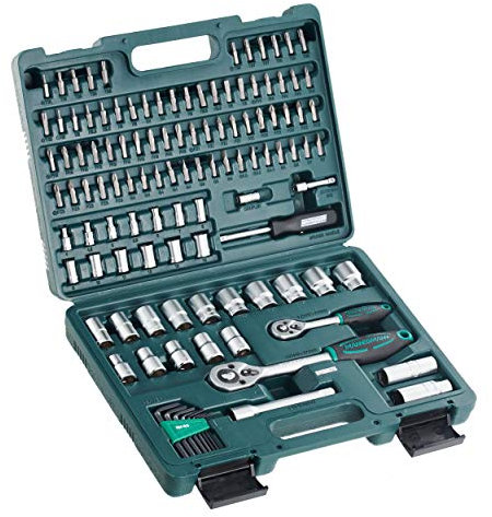 Brüder Mannesmann Steckschlüsselsatz, 1/4 Zoll und 1/2 Zoll, 115-teilig | M98415