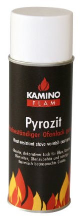 Kamino-Flam Vernice spray smalto alta temperatura stufa camino, resistente alle temperature fino a 450 °C , 300 ml, grigio