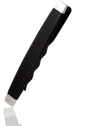 Karisma Hochwertige Herren Edelstahl 316L Krawattennadel/Krawattenklammer/Tie Clip Schwarze Beschichtung TG150-003-W