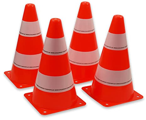 Schildkröt Schildköt Funsports Set de 4 Pylônes de Marquage, Cônes de Signalisation, 970134