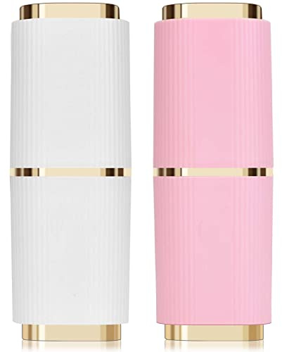 Zahnbürste Etui Reisebox, 2 Stück Zahnbürstenhalter, Zahnpasta Aufbewahrungsbox, Portable Zahnbürstenhülle Mundspülbecher, Kunststoff Zahnputzbecher Reise Zahnbürstenbox, Weiß + Pink