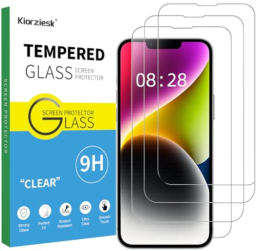 3 Pièces Verre Trempé Pour iPhone 17e, iPhone 16e, iPhone 14, iPhone 13, iPhone 13 Pro, Film Ecran Protection écran Vitre Protecteur Ultra Résistant Anti Rayures Dureté 9H Glass 6,1 Pouces Ultra HD