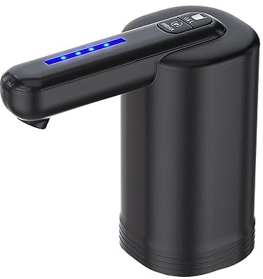 Electric Bottle Pump, Wireless Bottle Tap with USB Charging, 5 Gallon Container Pump with On/Off , Automatic Water Dispenser, Smart Pump Tap