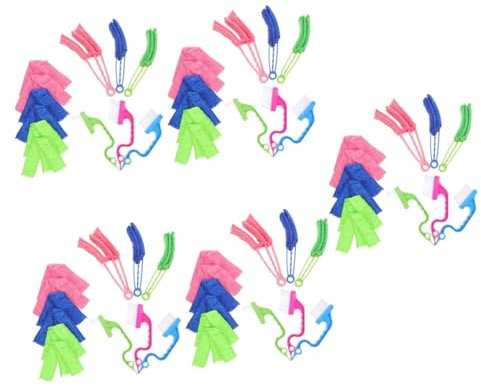 Gatuida 5sets Spazzola Per Pulizia Serrande e Fessure Kit Testine Sostituibili Microfibra Per Pulizia Efficiente Di Persiane e Ventilazione Per Casa e Auto