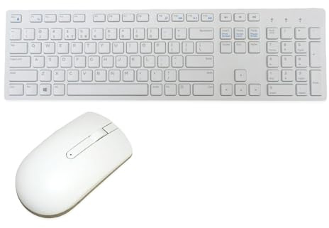 Dell Keyboard and Mouse Kit, KM636-W Model, 5T11R