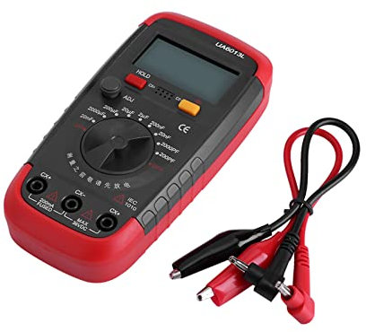 Tester per Misuratori di Condensatori Alimentato a Batteria Digitale 6013L, Tester per Misuratori di Condensatori Digitali Tester per Misuratori di Condensatori con Display LCD