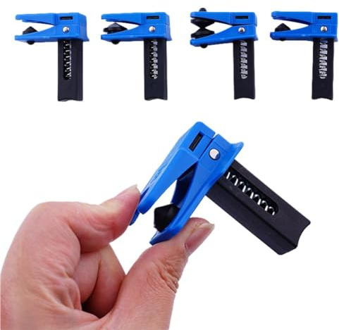 4Pcs Car Brake Oil Pipe Plug, Car Brake Line Clamp, Automotive Brake Nozzle Clamp Oil Tool, Universal Brake Line Plug Automatic Fluid Stop Clamp Set for Most Cars