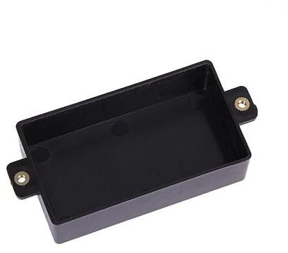 Kunststoff Humbucker Abdeckung für Schwarze Gitarren Pickup | Versiegelte Ausführung, Passend für Sq St und Gitarren Pickups, Zubehörteil aus Kunststoff, Schwarz