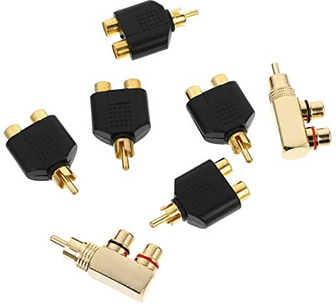 Gadpiparty 7stücke Teiliges Set Y-splitter Adapter Männlich Zu Weiblich Für Audioverbindungen Mikrofone Mixer Subwoofer Hochwertige Signalübertragung Ohne Rauschen