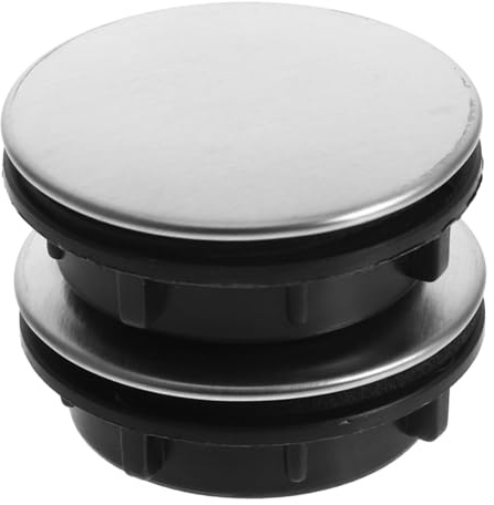 HOMSFOU 2pièces Évier Acier Inoxydable Décoratifs Pour Plan De Travail Adaptés à Différents Modèles Évier Couvercle De Trou De Distributeur De Savon