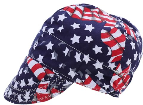 Holibanna Gorra Resistente al Fuego de Algodón Ajustable con Forro de Malla Transpirable para Protección Cabeza del Soldador en Trabajos de Seguridad Laboral