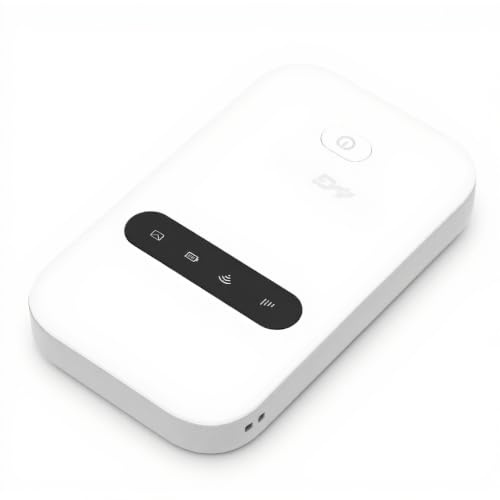 Dpofirs Hotspot Mobile 4G LTE | Routeur WiFi Ultra Fast 300Mbps, Batterie de 3000mAh, 10 connectivité de L'appareil, Portable pour Voyager/Voiture/Extérieur