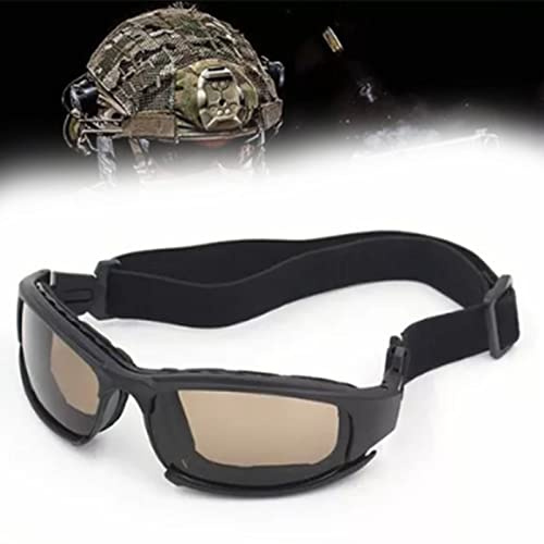Haofy Lunettes de Tir Résistantes aux Chocs, Légères, Coupe-vent, Résistantes aux UV, en PC pour les Amateurs de Tir