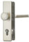 ABUS Tür-Schutzbeschlag HLS214 F2, neusilber (die Verpackung kann variieren), 83068, Wechselgarnitur