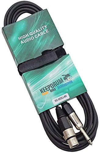 keepdrum MC003XJ 6m Mikrofonkabel XLR Female - Klinke 6,3mm