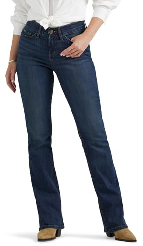 Lee Damen Flex Motion Regular Fit Bootcut Jeans, Renegade, 42 Kurz