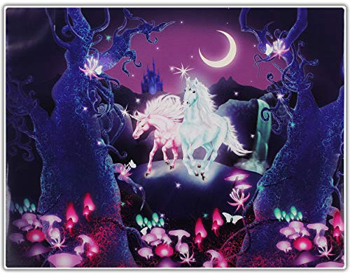 alles-meine.de GmbH XL große - Schreibtischunterlage/Unterlage - Einhorn - Unicorn - 50 cm * 39 cm - abwischbar - Schreibunterlage - Tischunterlage/Knetunterlage/Bastelunte..