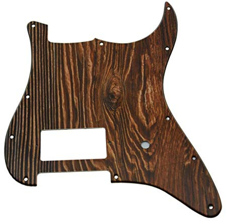 KAISH Schlagbrett aus Kunststoff mit 11 Löchern, 3D-Druck, Stratocaster, Stratocaster, Strat, Holzmuster