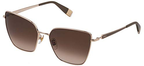 Furla SFU403V Brille, Shiny Rose Gold, 59 für Damen, Glänzendes Roségold