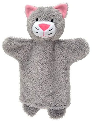 Fingerpuppe Plüsh Tierhandpuppe Handpuppe Handspielpuppe Katze 27 cm Zoo Farm Cartoon Tierfigur theatrepuppe Handspielpuppe für Kinder Baby Jungen Mädchen