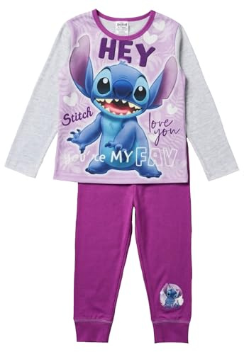 Disney Ensemble pyjama 2 pièces fille Stitch Love You 9-10 ans violet/gris