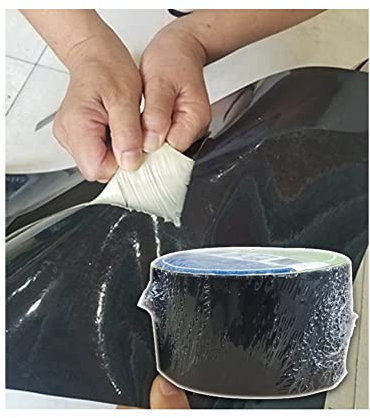 Geotextil-Membran-Dichtungsband für Teichfolien-Leckreparatur, wasserdicht, selbstklebend, Abdichtung im Pool, Loch, Rohr, Dachriss (Farbe: Schwarz, Größe: 0,1 x 10 m)