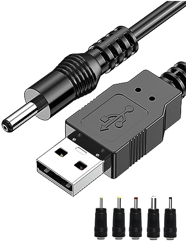Mellbree Replacement Pin Charging Cable kit, USB DC Charger Cable for Wireless Massagers