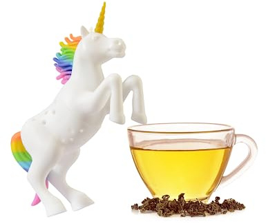 Creative Silicone Tea Infuser, Tea Infuser for Loose Tea Cute, Reusable Tea Diffuser Filter.(Colorful Unicorn)