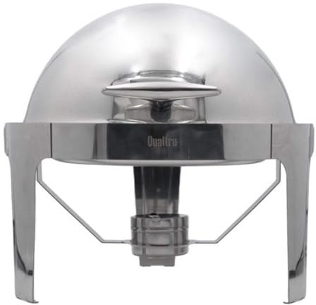 Quattro Round Roll Top Chafing Dish 6 Litre Stainless Steel