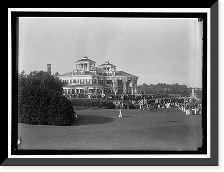 Historic Framed Print, SHADOW LAWN, NJ. SUMMER WHITE HOUSE. NOTIFICATION CEREMONIES. CROWD ON LAWN - 2, 17-7/8 x 21-7/8