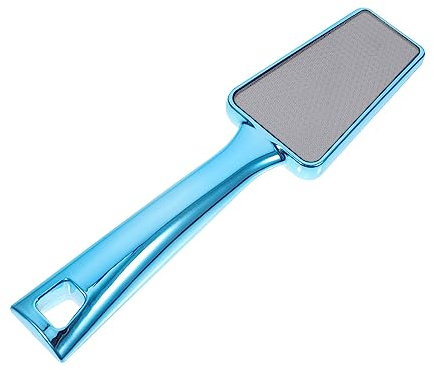 Raspador de Pedicura de Doble Cara en Vidrio Nano Abs Azul | 1 Pieza, Mango Ergonómico, Uso Doméstico y Profesional, para Suavizar la Piel y Retirar Durezas