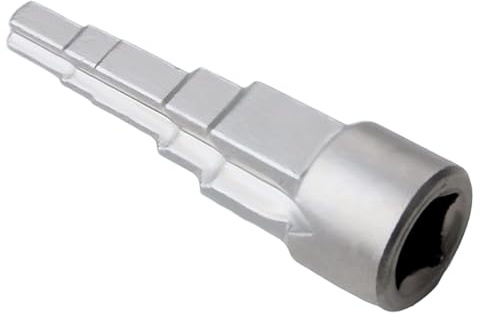 heavenlife Universal Heizkörper Stufenschlüssel, Stufenschlüssel Sanitär 1/2 Zoll, Universal Stufenschlüssel mit Innenvierkant mit den 5 Stufen 3/8, 1/2, 3/4, 1-1/4 Zoll für Sanitär und Heizkörper