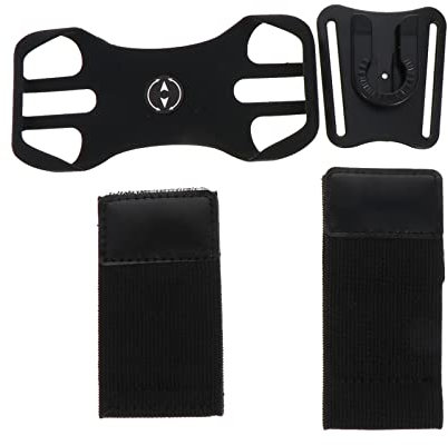 LABRIMP 1juego Funda Deportiva para Teléfono Móvil Soporte Desmontable y Giratorio para Correr y Ciclismo Compatible Smartphones Color Negro