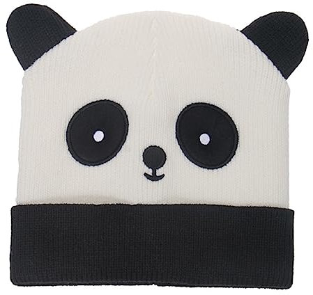 VALICLUD 3stücke Adorable Beanie Für Frauen Kuschelige Strickmütze Wolle Warm Und Für Winteraktivitäten Panda-Design