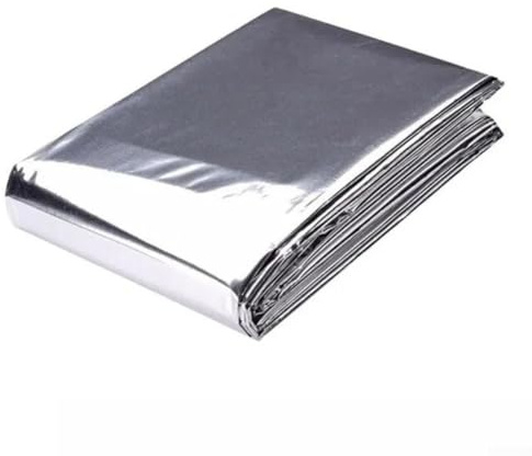 Reflektierende Folie für Pflanzen, Silber, ReachMall, 130 cm x 210 cm, Polyester, Gewächshaus, Abdeckfolie, Zelte, Zimmer, Garten