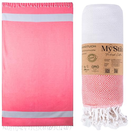 MyStilo® Serviette de plage - Serviette de sauna XXL - Serviette de bain épaisse et douce - 100 x 200 cm - Séchage rapide - Serviette de hammam de qualité supérieure pour hommes, femmes, yoga et