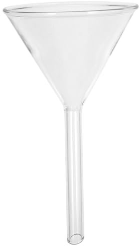 Alipis Embudo De Vidrio Embudo Triangular Grande De Laboratorio Gigante Con Colador Grande De Alimentación Química De Boca Ancha De Boca Ancha De
