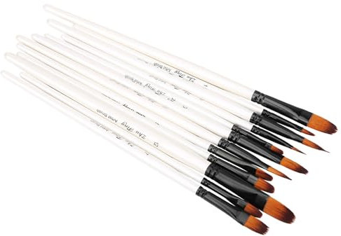 12pcs Zeichnung Pinselstift Set für Mehrere Maltechniken (Zungenspitze)