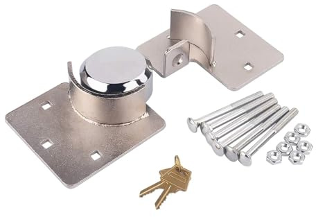 Nicear Heavy Duty Truck Lock for Truck Doors Secure Padlock for Storage Units Garages Trailers with 2 Keys 73mm Round Lock 4.5mm